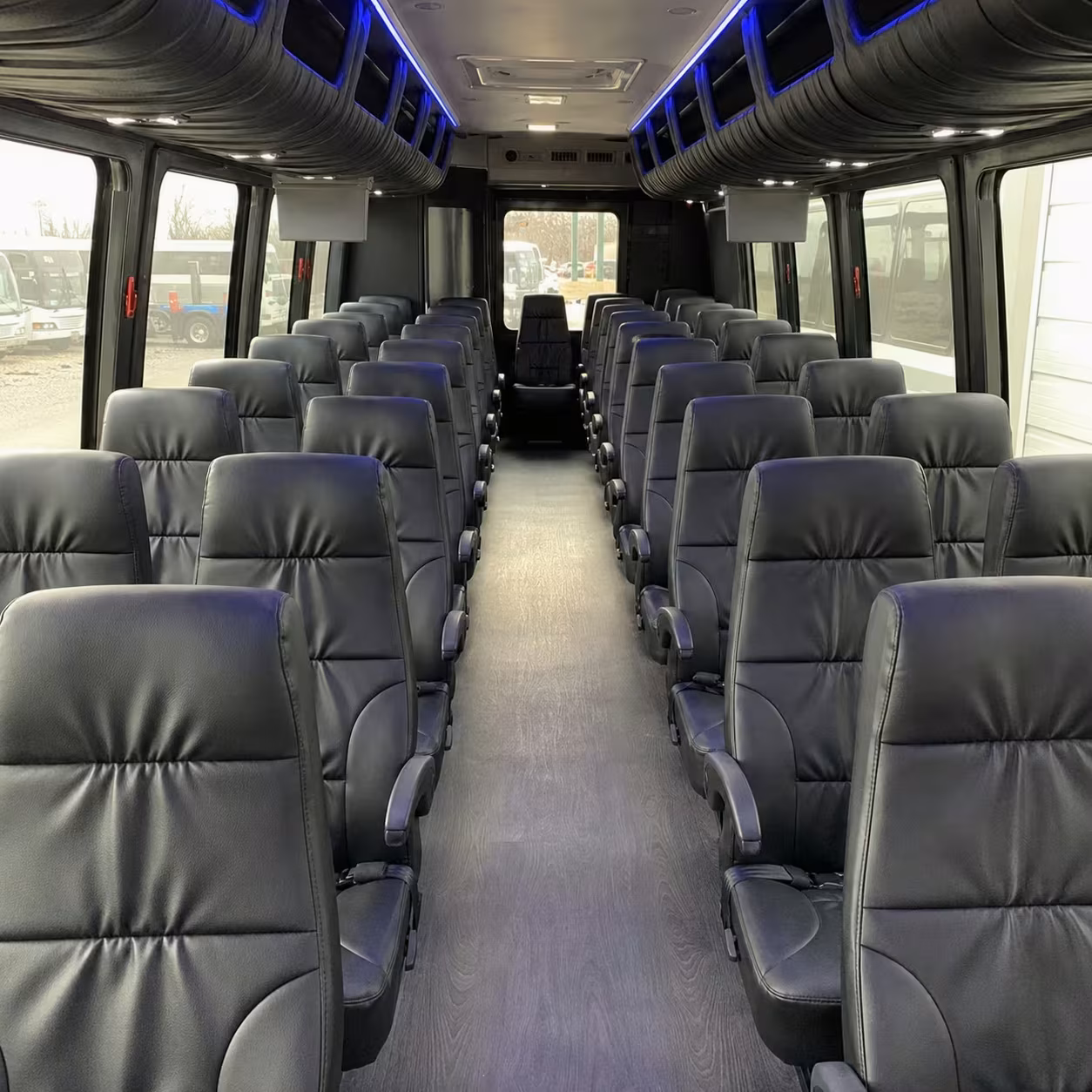 25 passenger minibus interior
